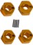 4 Adet Mjx 1/14 1/16 14210 14303 16207 16208 Uzaktan Kumandalı Araba Aksesuarları 12MM Altıgen Konnektör Altın (Yurt Dışından) 4