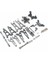 Hbx 16889 16889A 16890 16890A SG1601 SG1602 1/16 Rc Araba Yükseltme Parçaları Kiti Için Metal Süspansiyon Kolu Direksiyon Bloğu Seti, 3 (Yurt Dışından) 1