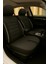 Chevrolet Aveo (T200) 2003–2008 Grindsport Serisi Koltuk Kılıfı Siyah Beyaz Pamuklu Kumaş ve Deri 1