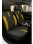 Renault Latitude 2010–2015 – Vira Gripdsport Serisi Deri Detaylı Standart100 Sertifikalı Araç Koltuk Kılıfı Seti Siyah - Sarı 1