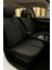 Chevrolet Spark 2005–2012 – Vira Gripdsport Serisi Deri Detaylı Standart100 Sertifikalı Araç Koltuk Kılıfı Seti Siyah 1