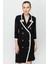 Moda Ilgi Kadın Enkürüsteli Kruvaze Elbise B06575 Siyah 3