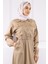 Taş Bel Lastikli Cepli Gabardin Elbise 4
