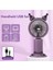 Kuromi Sanrio Şarjlı USB Telefon Tutucu Mini El Fanı Vantilatör Soğutucu 2