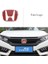 Honda Civic Fc5 2016-2021 12*9 cm Ön ve Arka Panjur Logosu Kırmızı (Cam Logo) 2