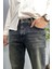 Lacivert Eskitme Dar Paça Kot Pantolon 2
