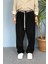 Rahat Kesim Keten Kumaş Bağcıklı Baggy Pantolon 5