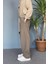 Rahat Kesim Keten Kumaş Bağcıklı Baggy Pantolon 5