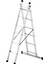 Elmas Serisi - 2 Parça x 2 Metre = 4 Metre A Tipi Alüminyum Merdiven - Yerli Üretim 2