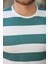 Erkek Çift Renk Pamuklu Örme Kumaş Kısa Kollu T-Shirt 3