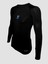 Cooldry Compression Ter Tutmayan Siyah Uzun Kol Tişört Mavi Logo 6