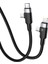 NT-DC45 60W+30W Plastik 100 cm Type-C To Type-C+Lightning Şarj ve Data Kablosu 1