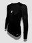 Cooldry Compression Ter Tutmayan Siyah Uzun Kol Tişört Beyaz Logo 2