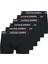 Jack Jones Erkek 6 Lı Siyah Pamuklu Boxer 12286183 1