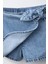 Kız Çocuk Pamuklu Açık Mavi Kurdele Bağlamalı Denim Şort Etek 3