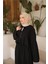 Bağcık Düğmeli Kıs Arahat Kesim Tunik - Cepli Etek Takımı - (38-46) - 71285 - Siyah 4