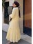 Soléa Fırfır Detaylı Butter Yellow Elbise 4