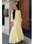 Soléa Fırfır Detaylı Butter Yellow Elbise 7