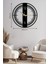 Dekoratif Siyah Metal Duvar Saati 60X60CM [2350-60x60] 1