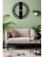 Dekoratif Siyah Metal Duvar Saati 60X60CM [2350-60x60] 2