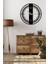 Dekoratif Siyah Metal Duvar Saati 60X60CM [2350-60x60] 4