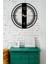 Dekoratif Siyah Metal Duvar Saati 60X60CM [2350-60x60] 7