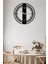 Dekoratif Siyah Metal Duvar Saati 45X45CM [1250-45x45] 3