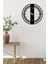 Dekoratif Siyah Metal Duvar Saati 45X45CM [1250-45x45] 6