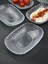 6'lı Cam Kase Sunum Kayık Tabak Meze Tabağı Çerez Kasesi 15CM- Vera 4