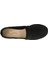 Siyah Keten Kumaş Barefoot Slipper 3
