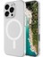 Apple Ile Uyumlu iPhone 16 Pro Max Kılıf Zore Magsafe Şarj Özellikli Şeffaf Tek Kamera Çerçeveli Porto Kapak Şeffaf 1