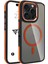 iPhone Magsafe ile Uyumlu Askeri Sınıfta Koruma Sararma Önleyici Çizilmeye Dirençli Sırt Manyetik Telefon Kılıfı (Turuncu, iPhone 16 Pro Max) 1