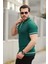 Erkek Fermuarlı Yakalı Kısa Kollu T-Shirt 2