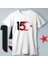 15 Temmuza Özel Tasarım Ay Yıldız Baskılı T-Shirt - Beyaz 1