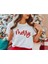 Merry Baskılı T-Shirt - Beyaz 1