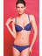 Githa Foam Cup Push Up Bra,saks Mavi Straplez Konforlu ve Şık Sütyen 1
