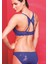 Githa Foam Cup Push Up Bra,saks Mavi Straplez Konforlu ve Şık Sütyen 2