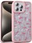 Apple iPhone 15 Pro Uyumlu Kılıf Taşlı ve Simli Tasarım Azra Kapak 1