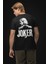 joker Baskılı 30/1 Supreme Oversize Siyah T-Shirt 1