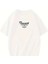 Thousand Baskılı Oversize Bisiklet Yaka T-Shirt - Beyaz 2