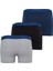 Modern Basics Shorty 3'lü Gri-Lacivert-Siyah-126 Boxer 9472 2