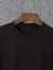 Baskılı Oversize Bisiklet Yaka T-Shirt - Siyah 2