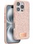 Onegif Iphone 16 Pro Bright Simli Kapak - Pembe Inslm 1