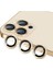 Apple iPhone 13 Pro Max iPhone 13 Pro Için Kamera Lens Koruyucu Kamera Koruyucu Ultra Ince Yüksek Kaliteli Cam Lens Mercek Koruyucu (Gold) 3