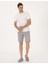Erkek Gri Slim Fit Dokuma Şort 50308132-VR024 3