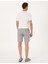 Erkek Gri Slim Fit Dokuma Şort 50308132-VR024 4