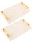 White Marble Tepsi Seti 2'li 2