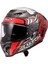 Dragon Enthum Karbon Kapalı Kask Kırmızı 5