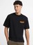 Erkek Baskılı Oversize T-Shirt - Siyah 1