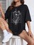 Baskılı T-Shirt - Siyah 1
